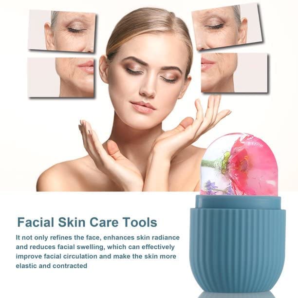 Ice Roller Face Massager — De-Puff, Tighten & Glow