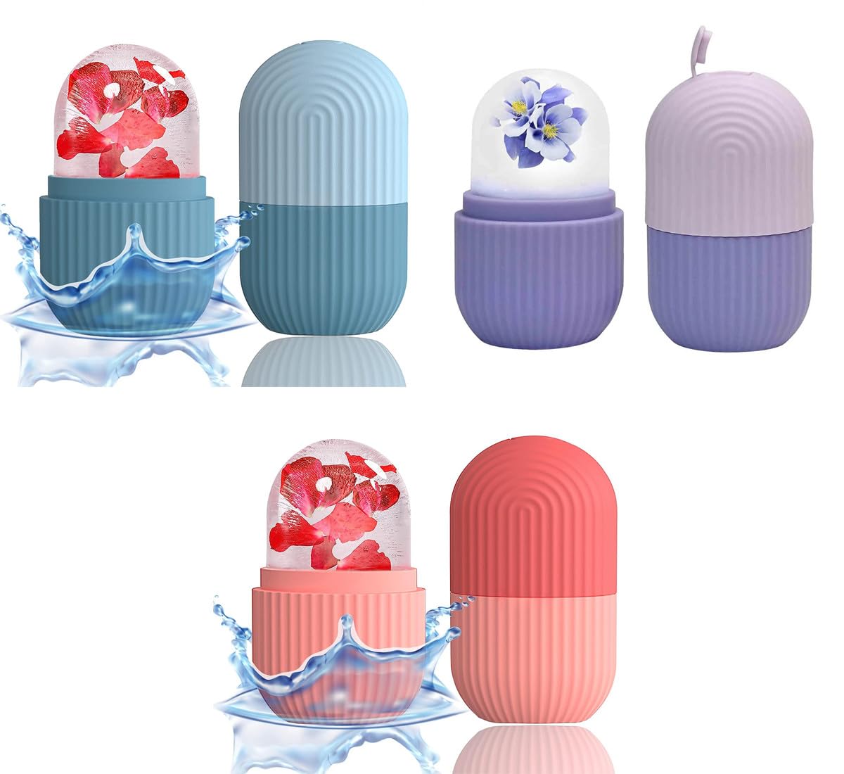 Ice Roller Face Massager — De-Puff, Tighten & Glow