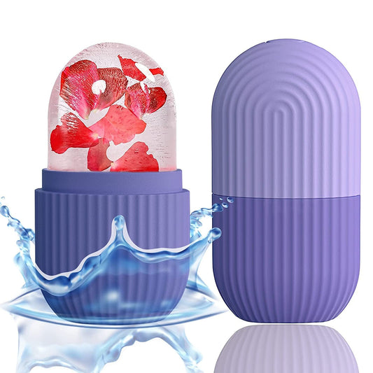 Ice Roller Face Massager — De-Puff, Tighten & Glow