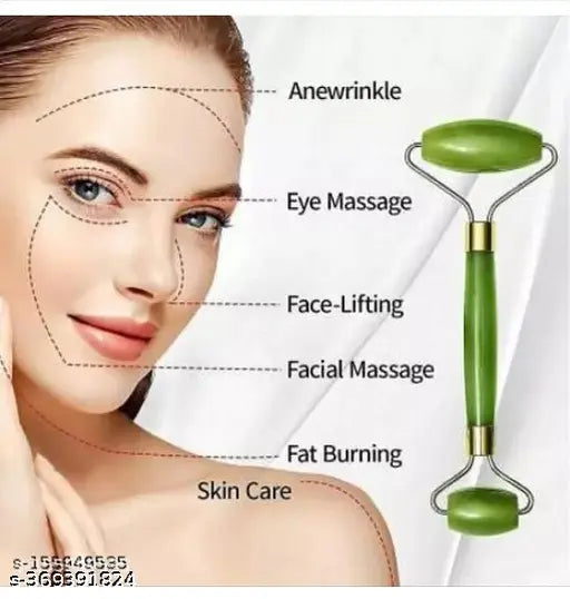 Jade Roller Gua Sha Combo - Face Sculpting Tool