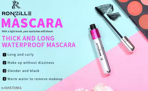 Ronzille 2-in-1 Mascara – Volumizing & Lengthening | Smudge Proof | Long Lasting 15ml